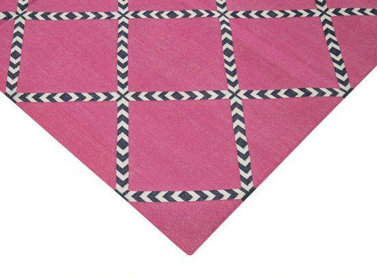 6x9 Purple Dhurrie Rug - 32376