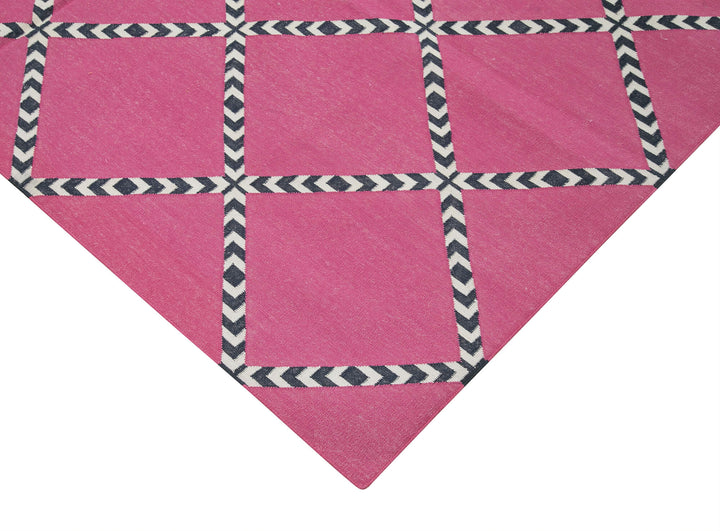 6x9 Purple Dhurrie Rug - 32376