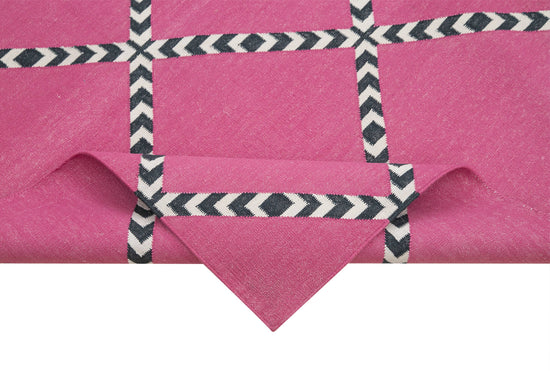 6x9 Purple Dhurrie Rug - 32376