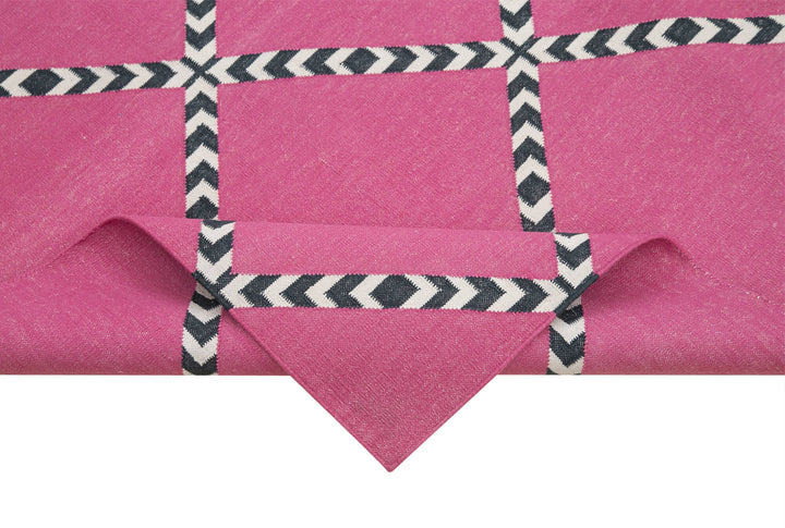 6x9 Purple Dhurrie Rug - 32376