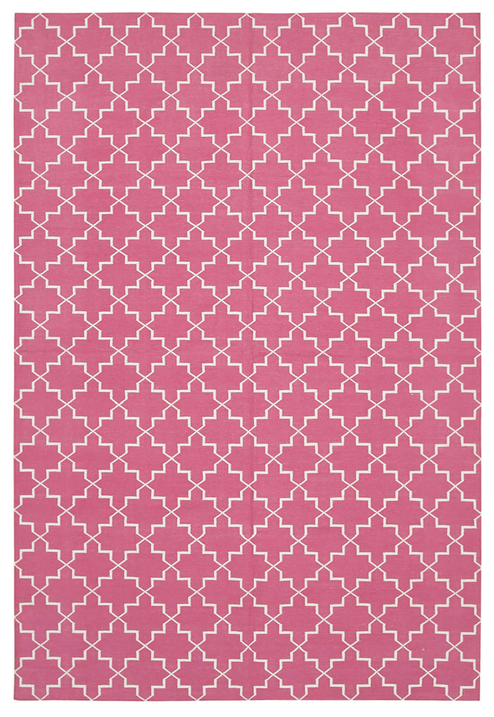 6x9 Pink Dhurrie Rug - 32388