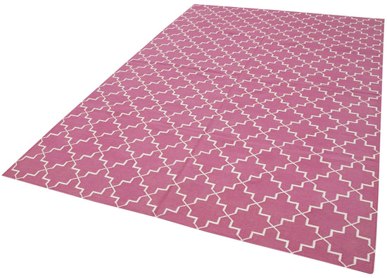 6x9 Pink Dhurrie Rug - 32388