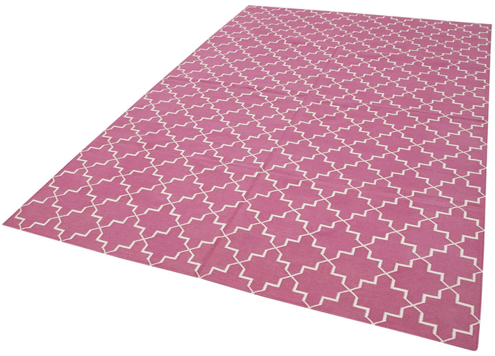 6x9 Pink Dhurrie Rug - 32388