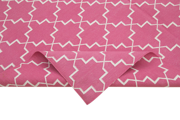 6x9 Pink Dhurrie Rug - 32388