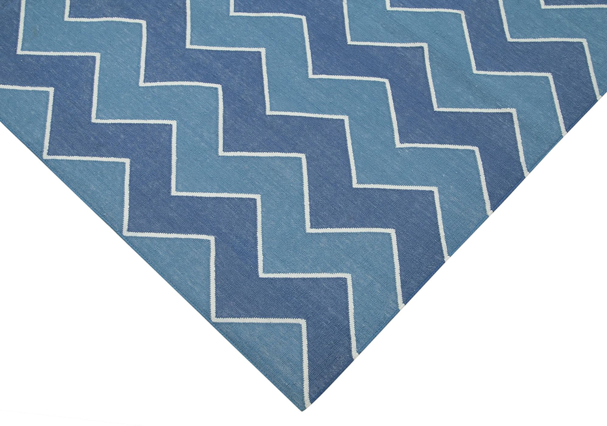 6x9 Blue Dhurrie Rug - 32389