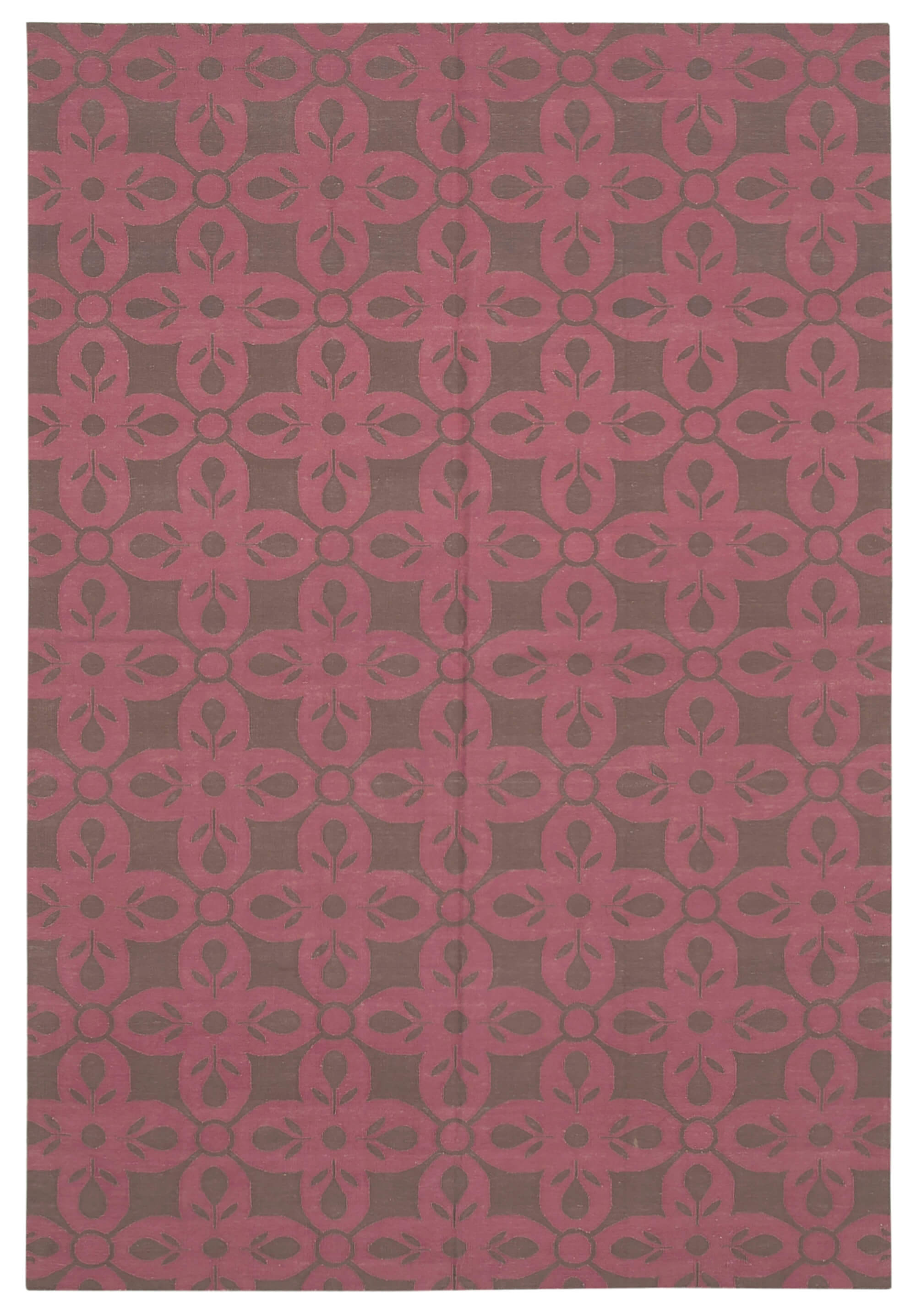 6x9 Brown Dhurrie Rug - 32393
