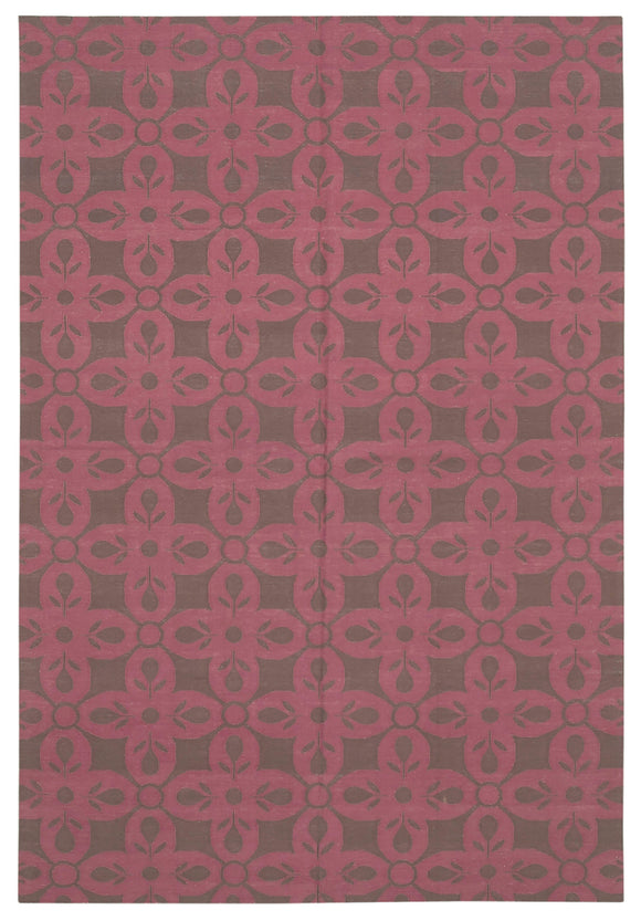 6x9 Brown Dhurrie Rug - 32393