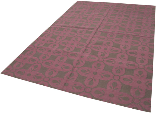 6x9 Brown Dhurrie Rug - 32393