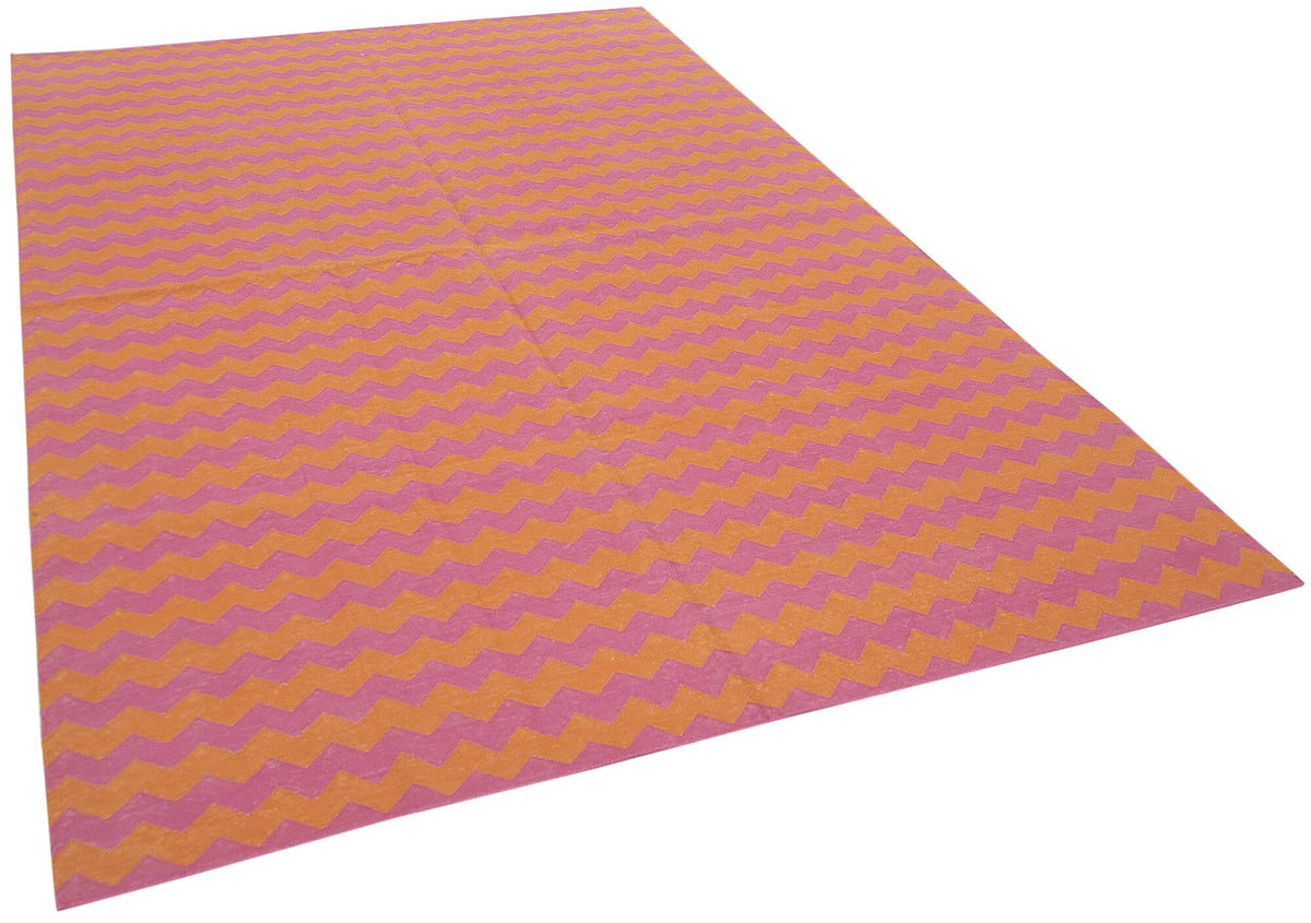 6x9 Purple Dhurrie Rug - 32395