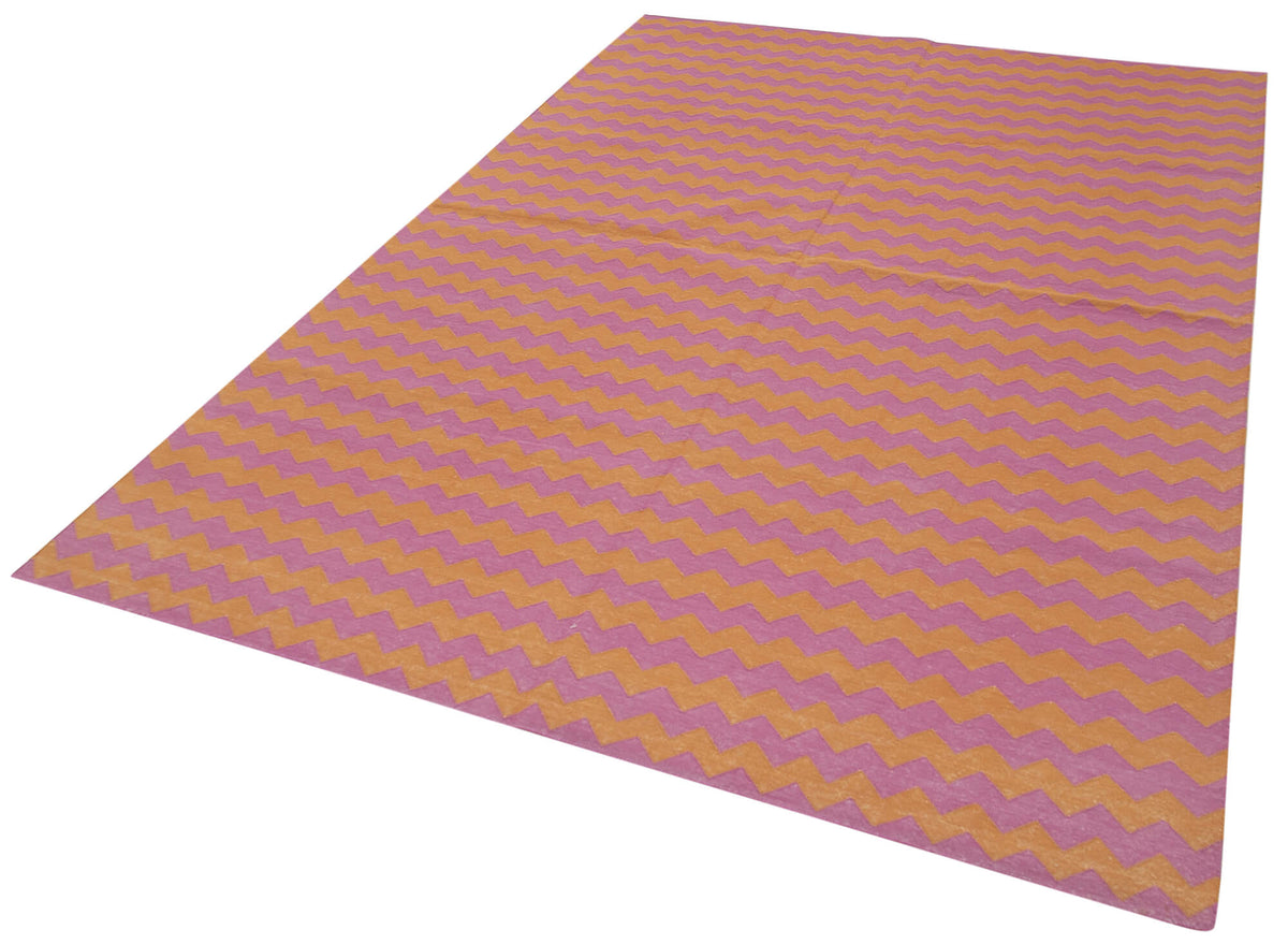 6x9 Purple Dhurrie Rug - 32395