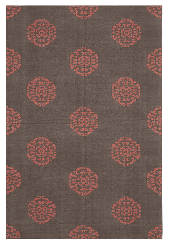 6x9 Brown Dhurrie Rug - 32408