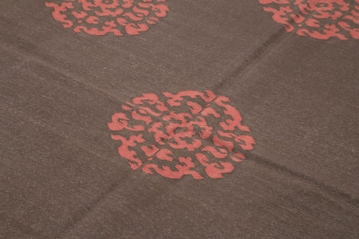 6x9 Brown Dhurrie Rug - 32408