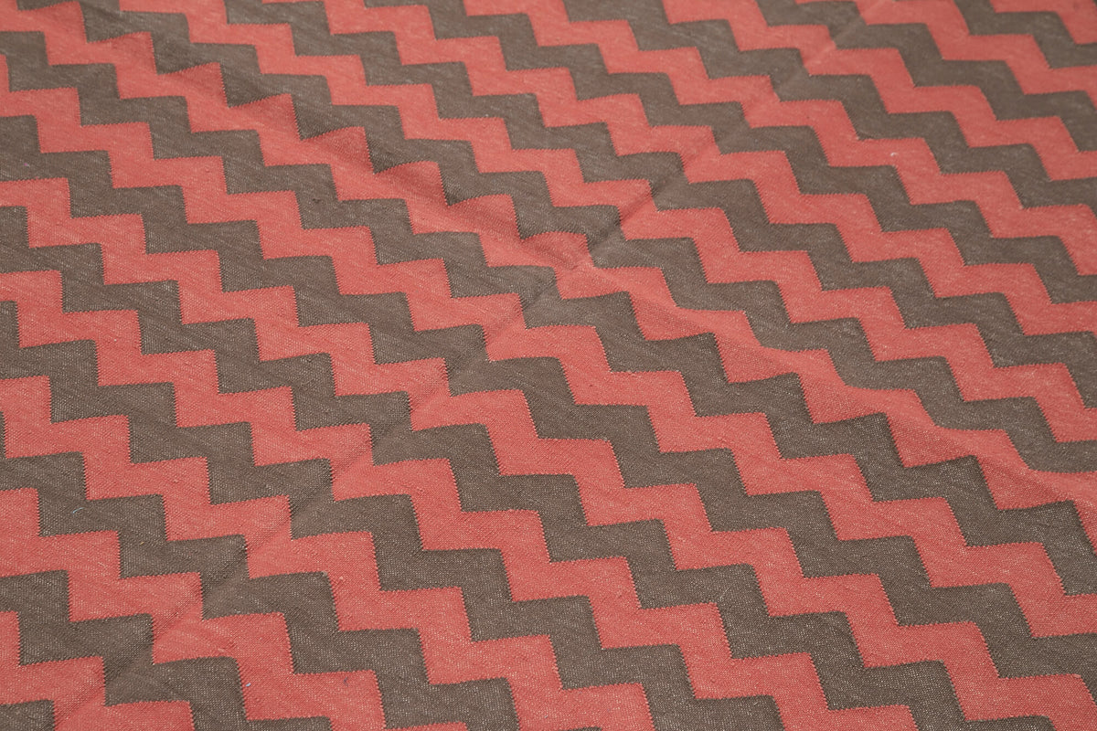 6x9 Brown Dhurrie Rug - 32409