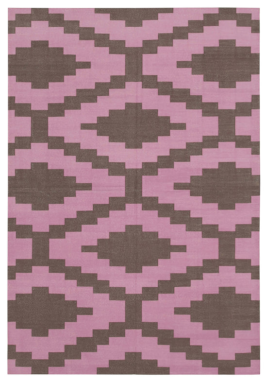 6x9 Brown Dhurrie Rug - 32410