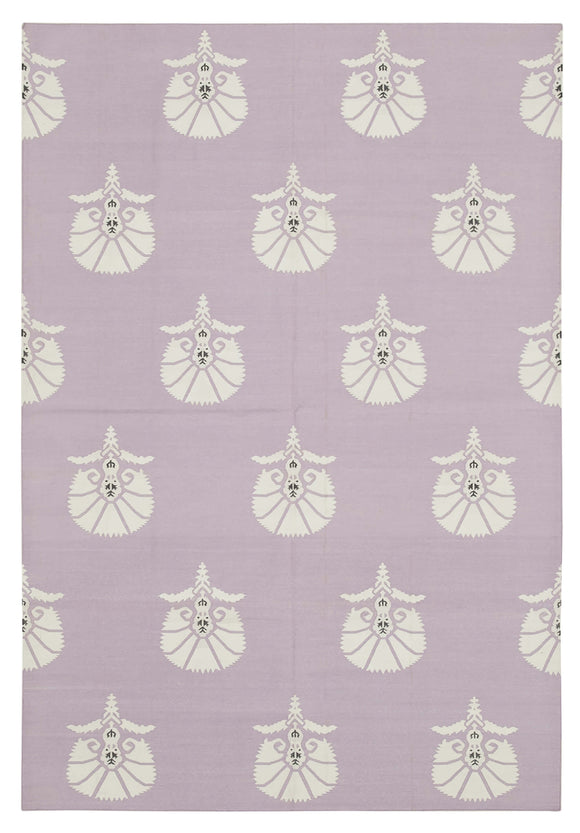 6x9 Purple Dhurrie Rug - 32411