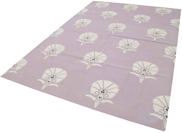 6x9 Purple Dhurrie Rug - 32411