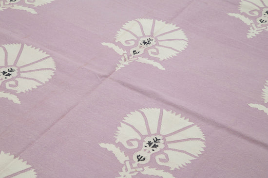 6x9 Purple Dhurrie Rug - 32411