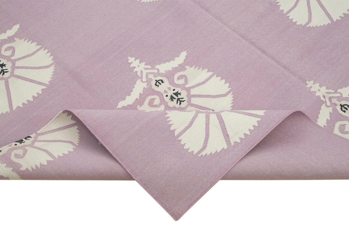 6x9 Purple Dhurrie Rug - 32411