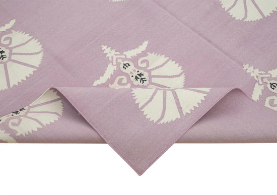 6x9 Purple Dhurrie Rug - 32411