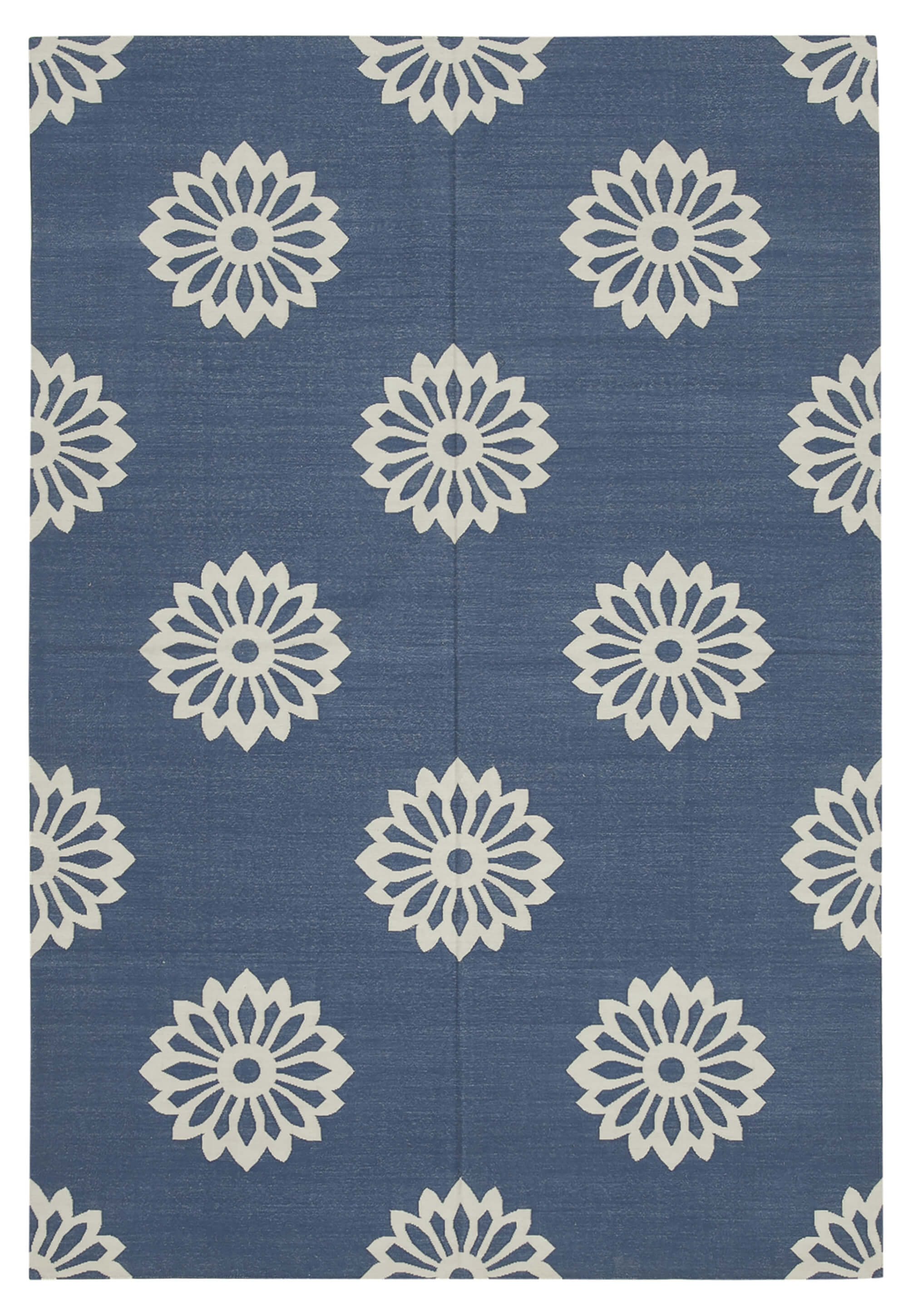 6x9 Blue Dhurrie Rug - 32412