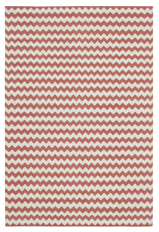 6x9 Red Dhurrie Rug - 32413