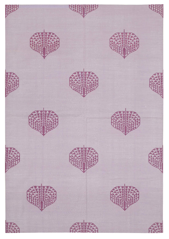 6x9 Purple Dhurrie Rug - 32416
