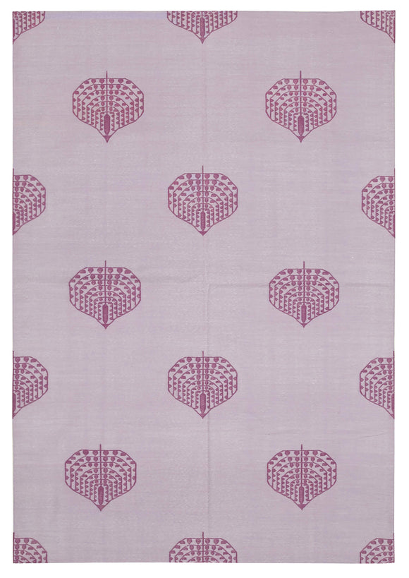 6x9 Purple Dhurrie Rug - 32416
