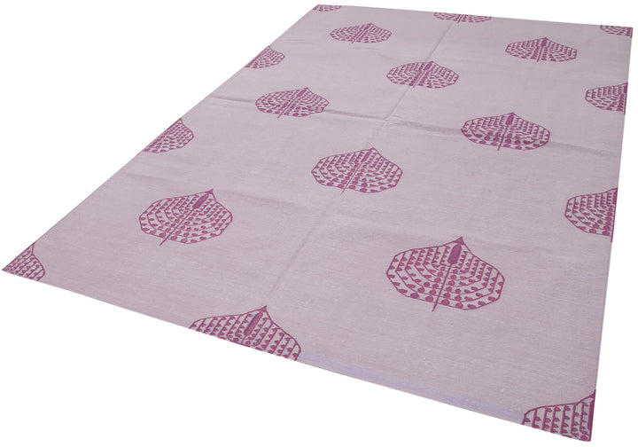 6x9 Purple Dhurrie Rug - 32416