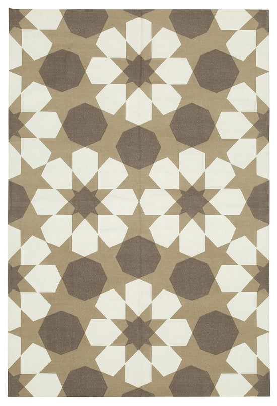 6x9 Brown Dhurrie Rug - 32417