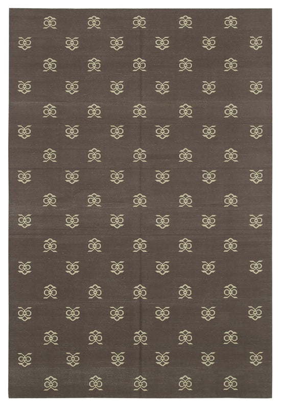 6x9 Brown Dhurrie Rug - 32419