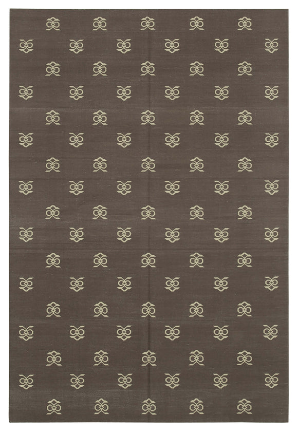 6x9 Brown Dhurrie Rug - 32419