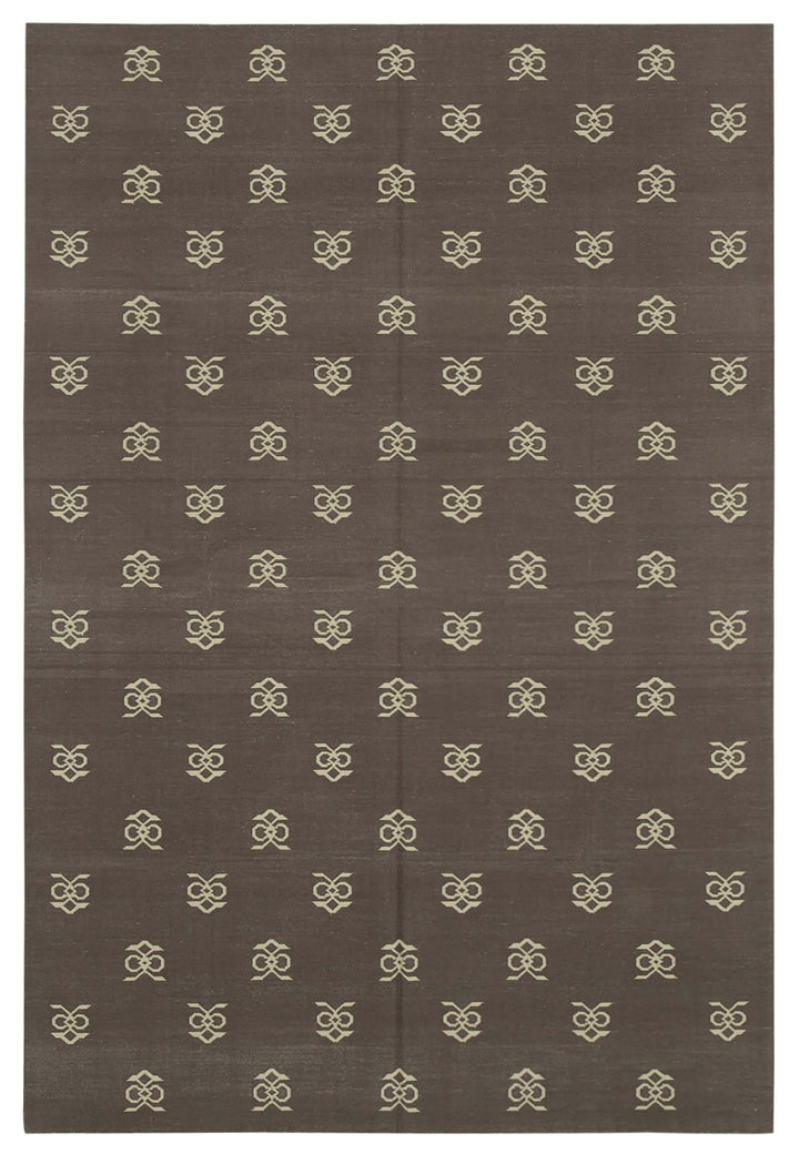 6x9 Brown Dhurrie Rug - 32419