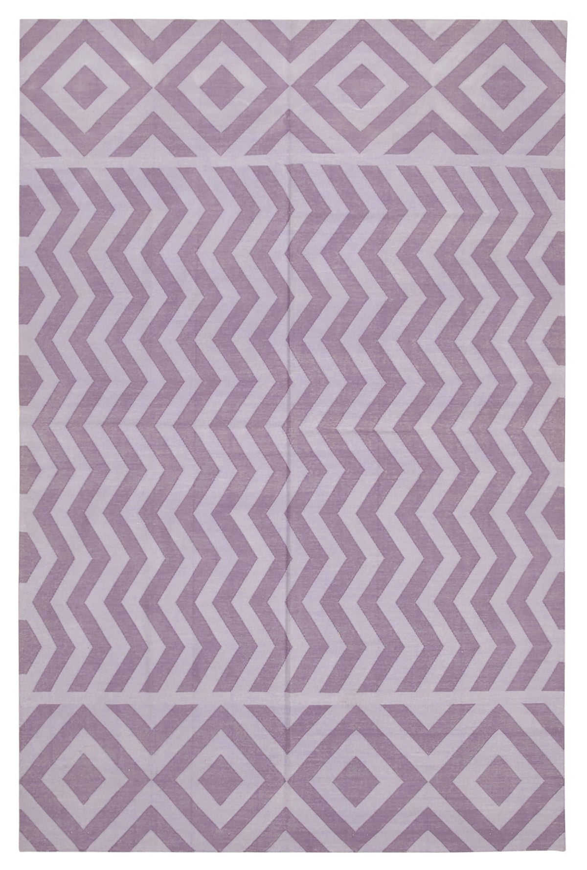 6x9 Purple Dhurrie Rug - 32421