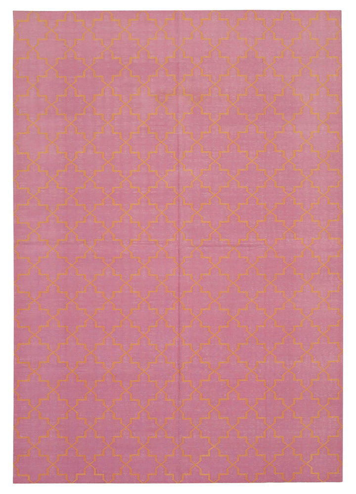 6x9 Pink Dhurrie Rug - 32423