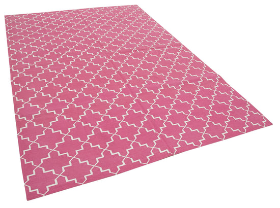 6x9 Pink Dhurrie Rug - 32427