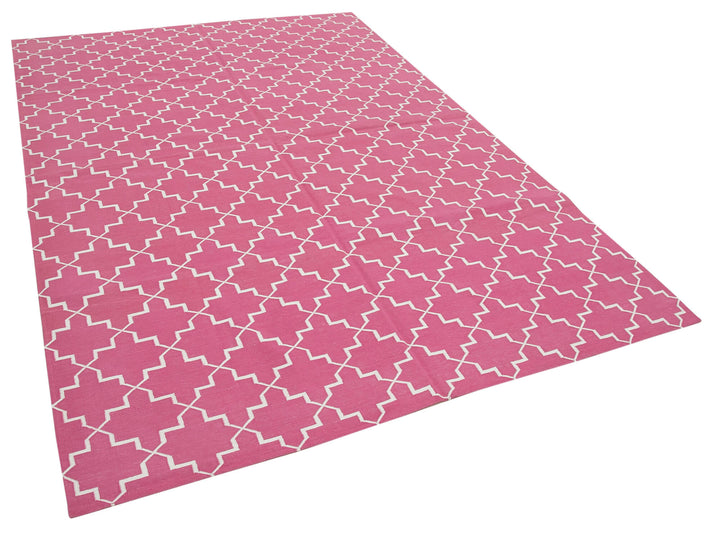 6x9 Pink Dhurrie Rug - 32427