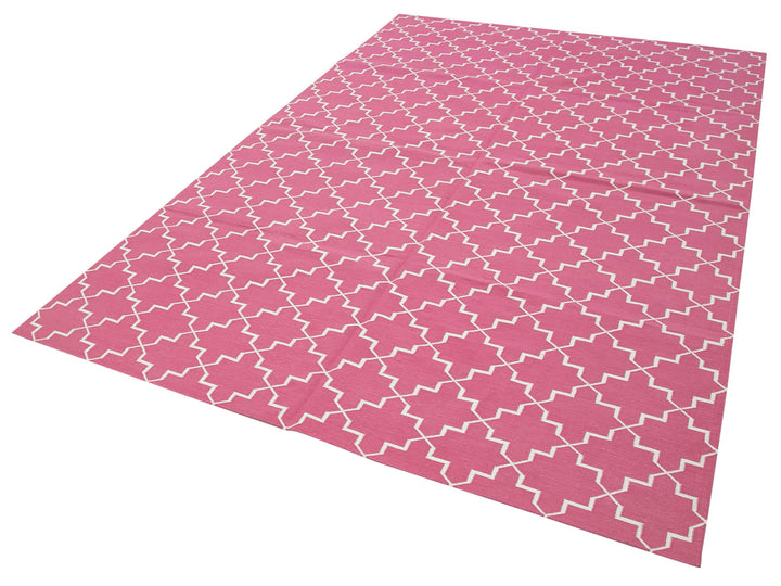 6x9 Pink Dhurrie Rug - 32427