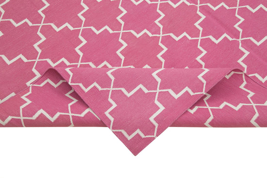 6x9 Pink Dhurrie Rug - 32427