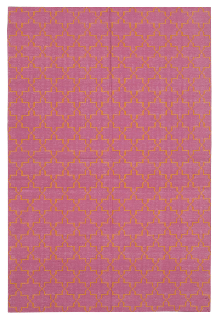 6x9 Pink Dhurrie Rug - 32431