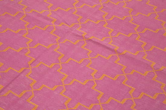 6x9 Pink Dhurrie Rug - 32431