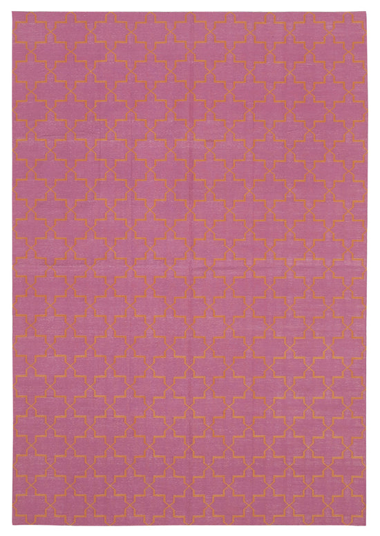 6x9 Pink Dhurrie Rug - 32433