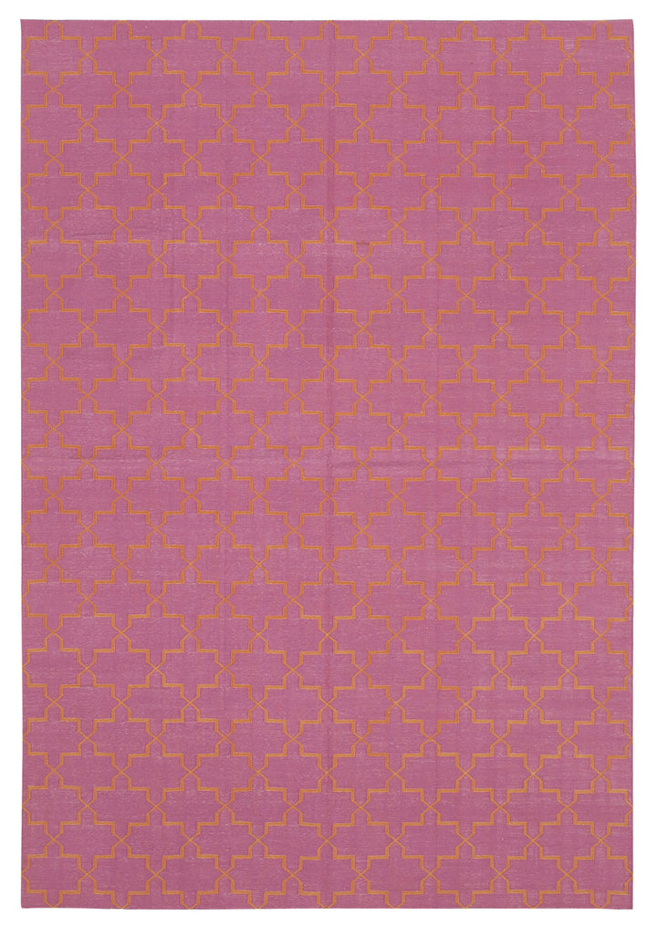 6x9 Pink Dhurrie Rug - 32433