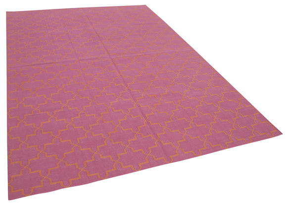 6x9 Pink Dhurrie Rug - 32433