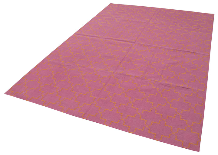 6x9 Pink Dhurrie Rug - 32433