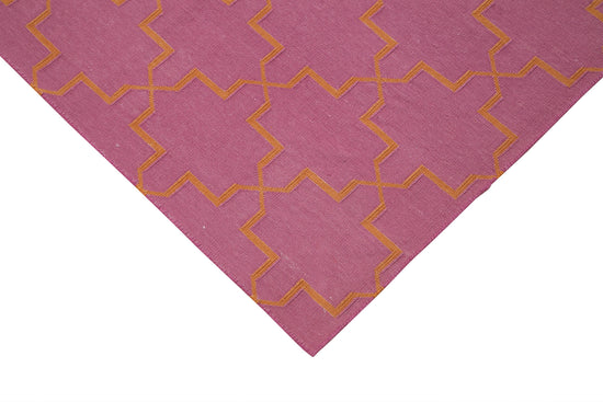 6x9 Pink Dhurrie Rug - 32433