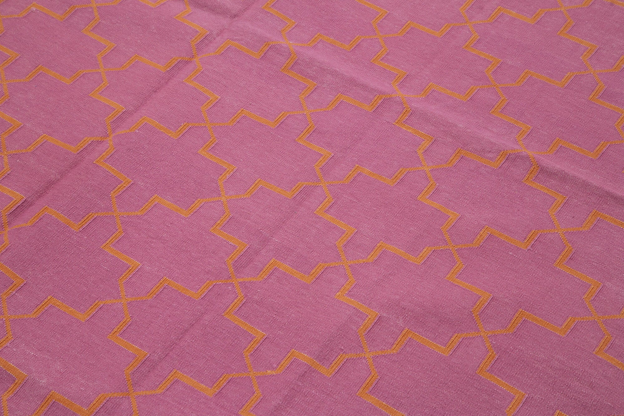 6x9 Pink Dhurrie Rug - 32433