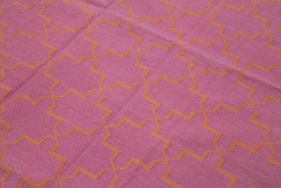 6x9 Pink Dhurrie Rug - 32433