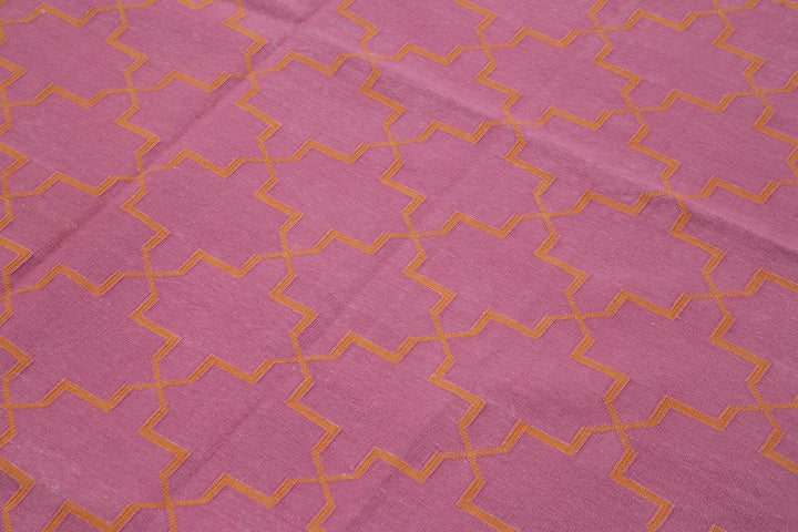 6x9 Pink Dhurrie Rug - 32433