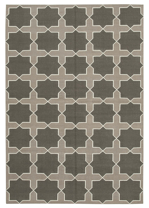 6x9 Brown Dhurrie Rug - 32435