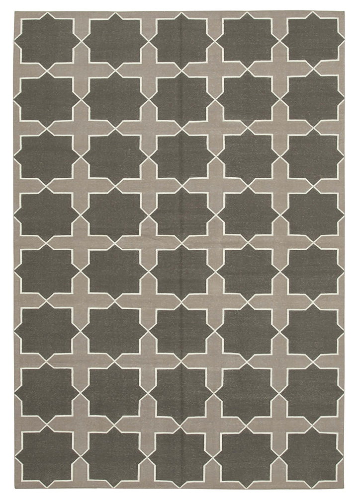 6x9 Brown Dhurrie Rug - 32435